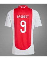 Moške Nogometnih dresov Ajax Brian Brobbey #9 Domači 2024-25 Kratki rokavi